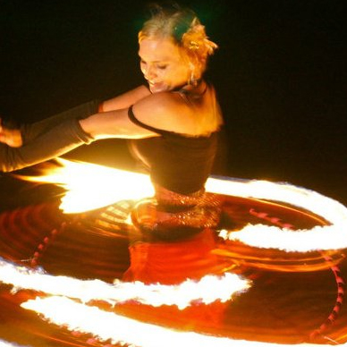 Fire Dancers performing at a Florida event