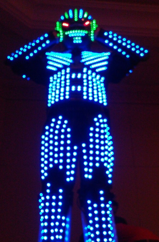 The GlowBots performing at a Florida event