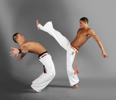 Capoeiristas performing at a Florida event