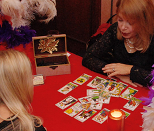 Fortune Teller performing at a Florida event