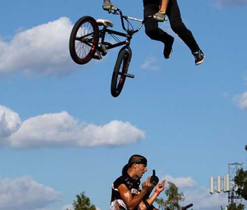 Sports performing at a Florida event