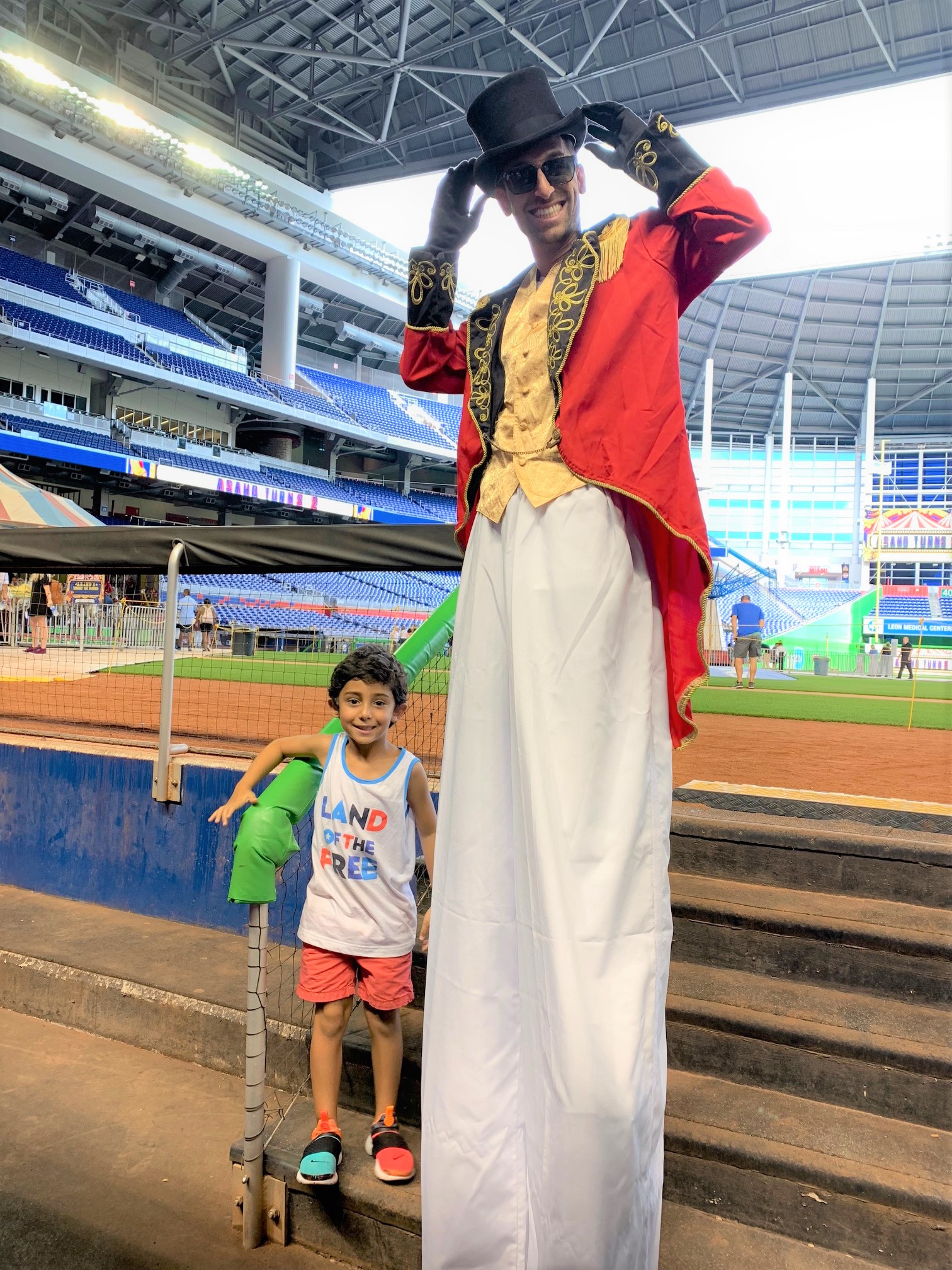 Stilt-Walkers / Dancers performing at a Florida event