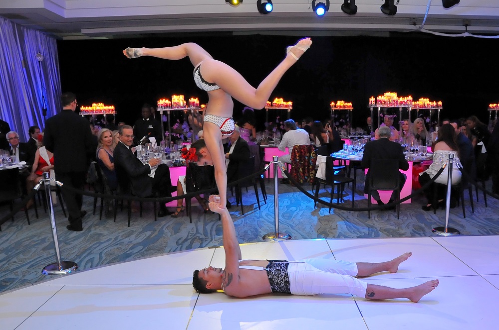 Contortionist performing at a Florida event
