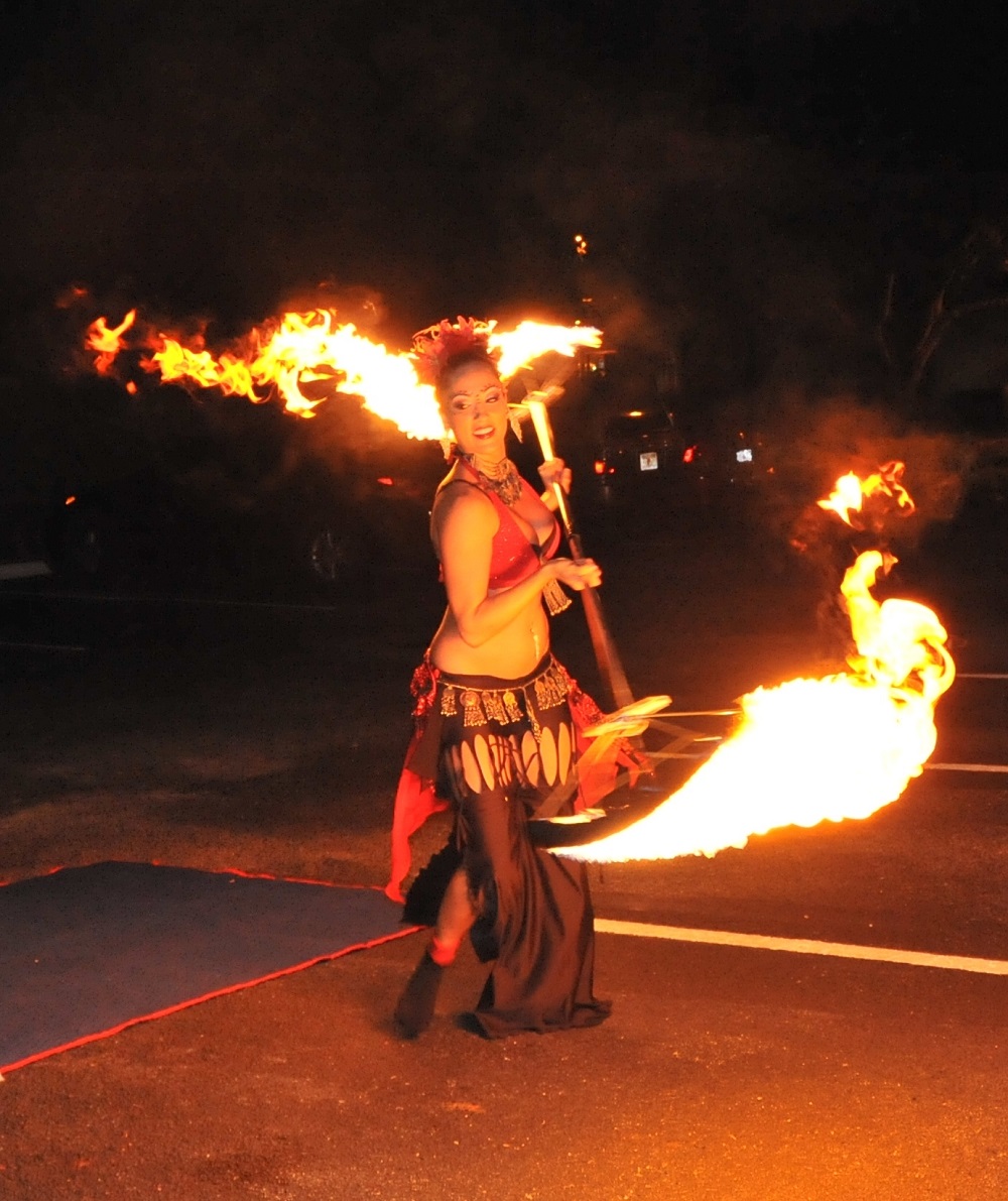 Fire Dancers performing at a Florida event