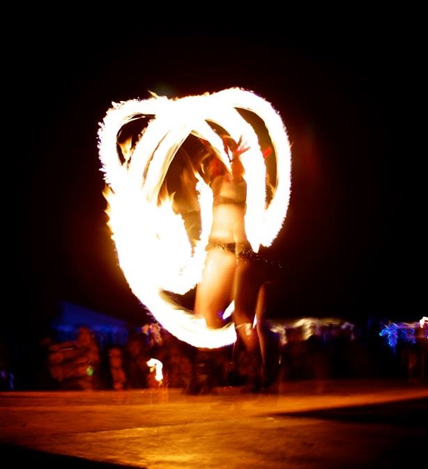 Fire Dancers performing at a Florida event