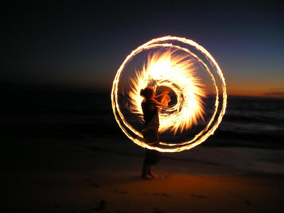 Fire Dancers performing at a Florida event
