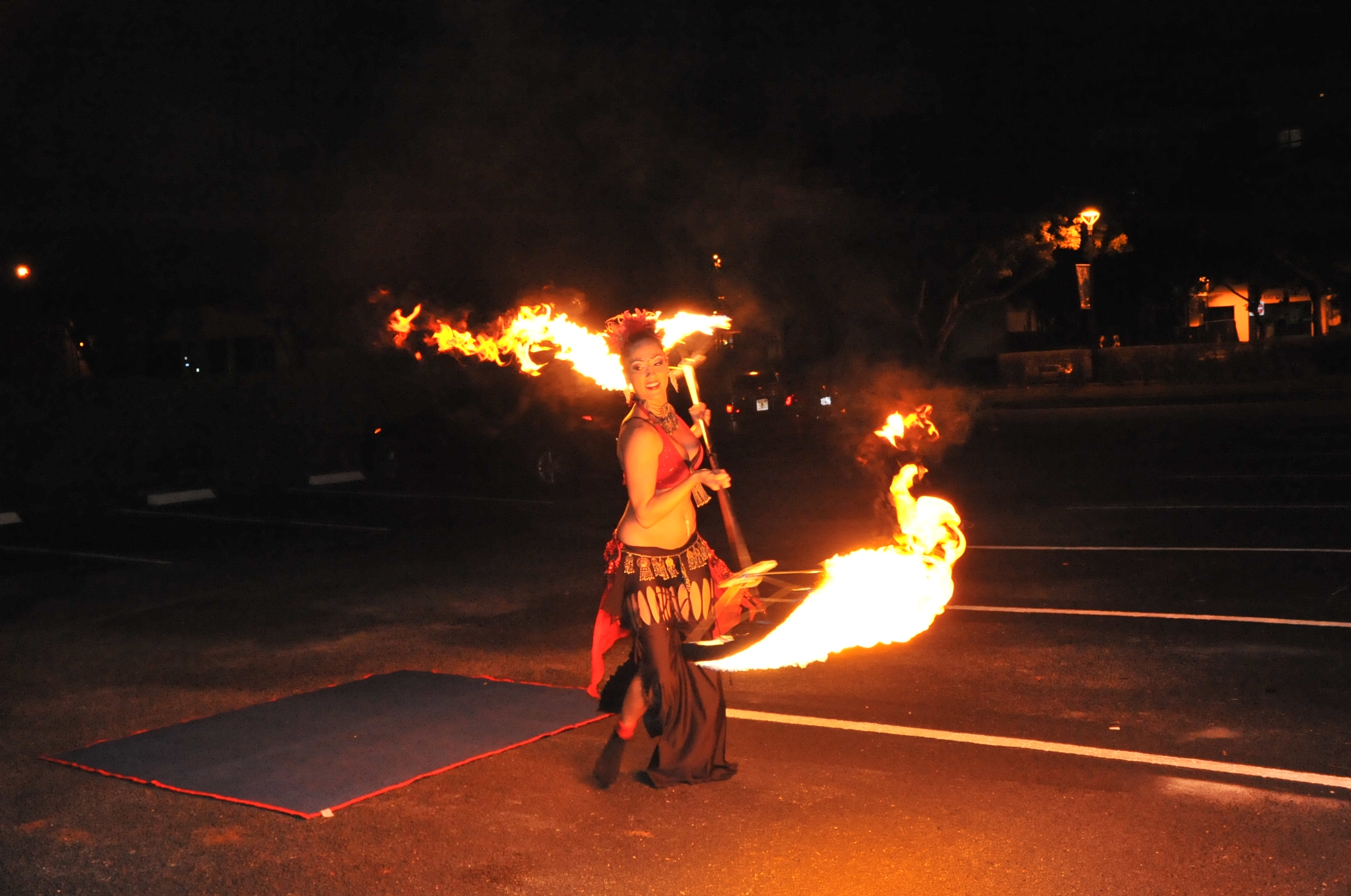 Fire Dancers performing at a Florida event