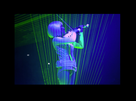 LED Pop Violinist performing at a Florida event