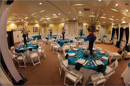 Ballroom before uplighting